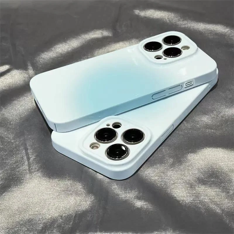 靓壳奥菲顿蓝色晕染菲林壳苹果14手机壳iPhone13promax全包12硬壳