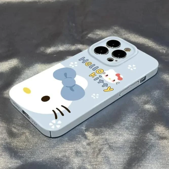 可爱防摔大头KT猫菲林壳适用于苹果1415手机壳iphone1312华为卡通