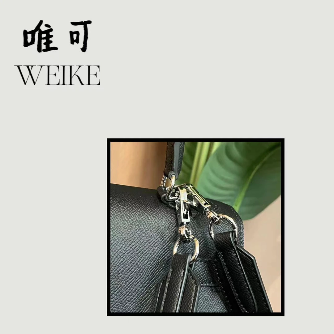 【唯可VK】硬凯手掌纹银扣私人订制哑光流浪双肩带手提包27