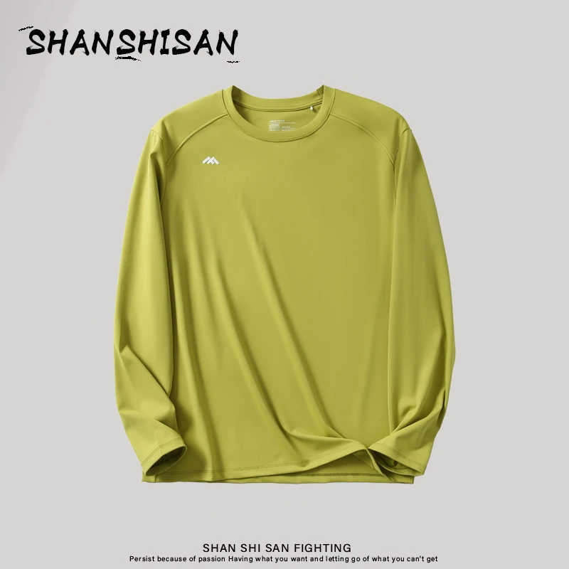 秋冬保暖暖绒长袖T恤抗静电休闲百搭户外运动衣通勤弹力T恤1839