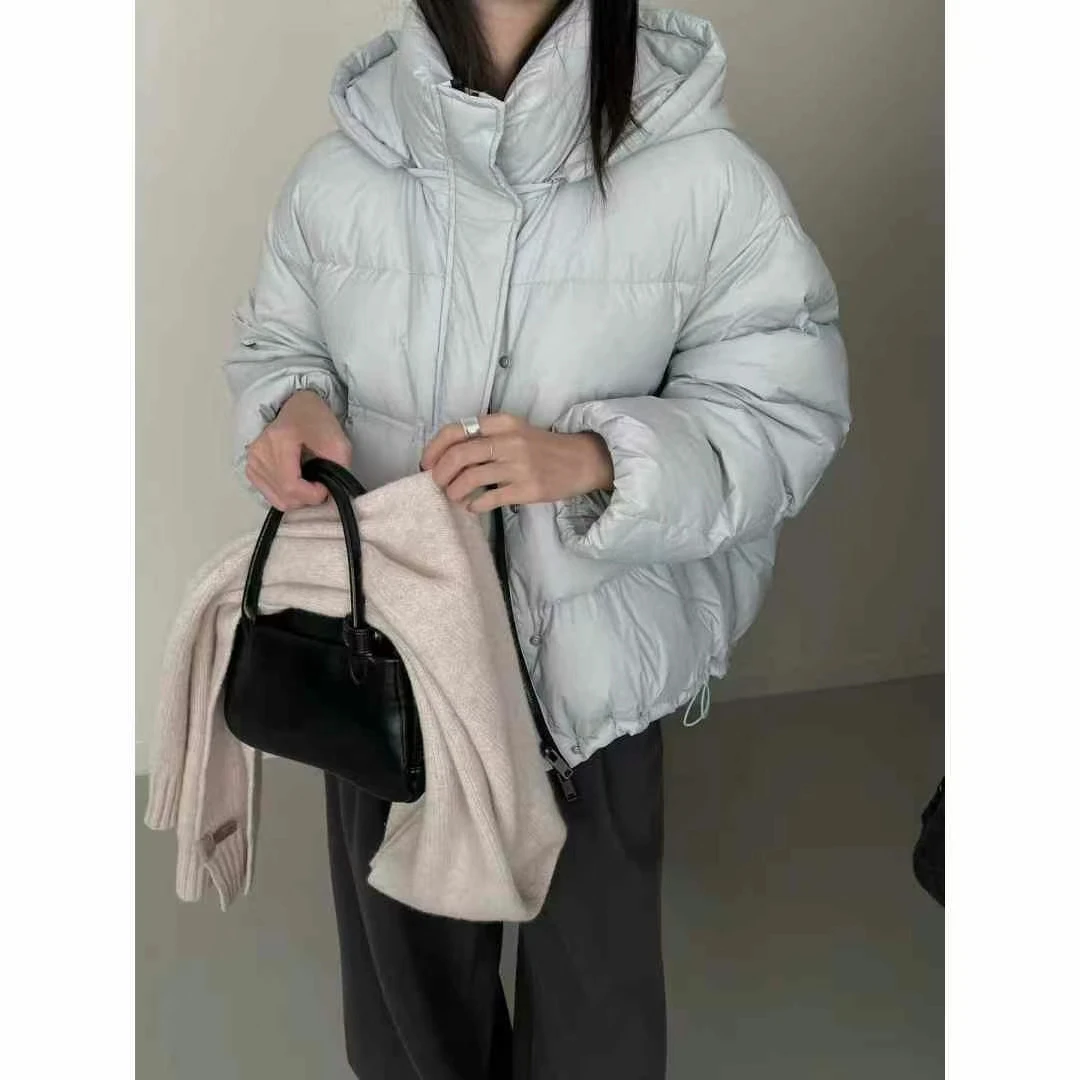 【丽鑫】249084韩系连帽羽绒服