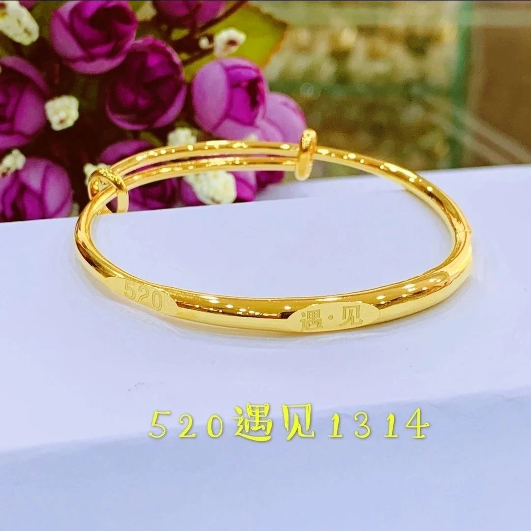 钛钢手镯  钛钢宠爱遇见相守一生一世手环百搭气质爆款简约时尚