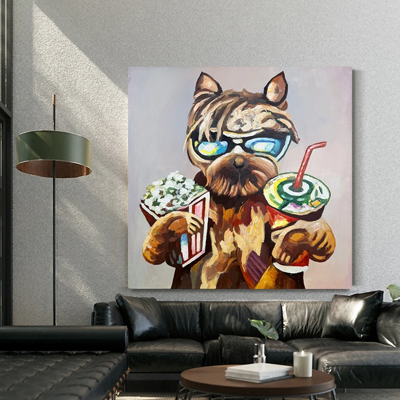 纯手绘高品质油画抽象装饰画现代轻奢玄关挂画客厅沙发原创