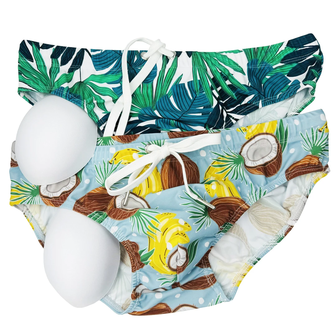 男士泳裤2025新款性感透气三角青年游泳裤大码系带夏季内裤泳衣