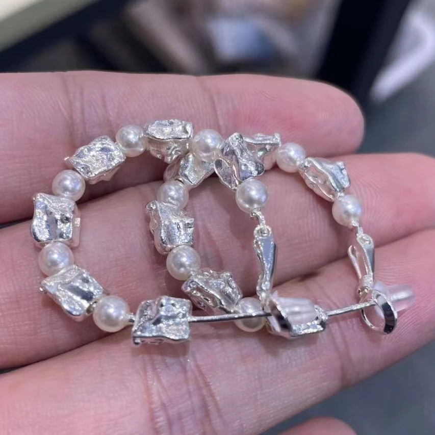 【夫妇严选】圈圈耳环灵动小众青色耳钉耳钩百搭ZZ223