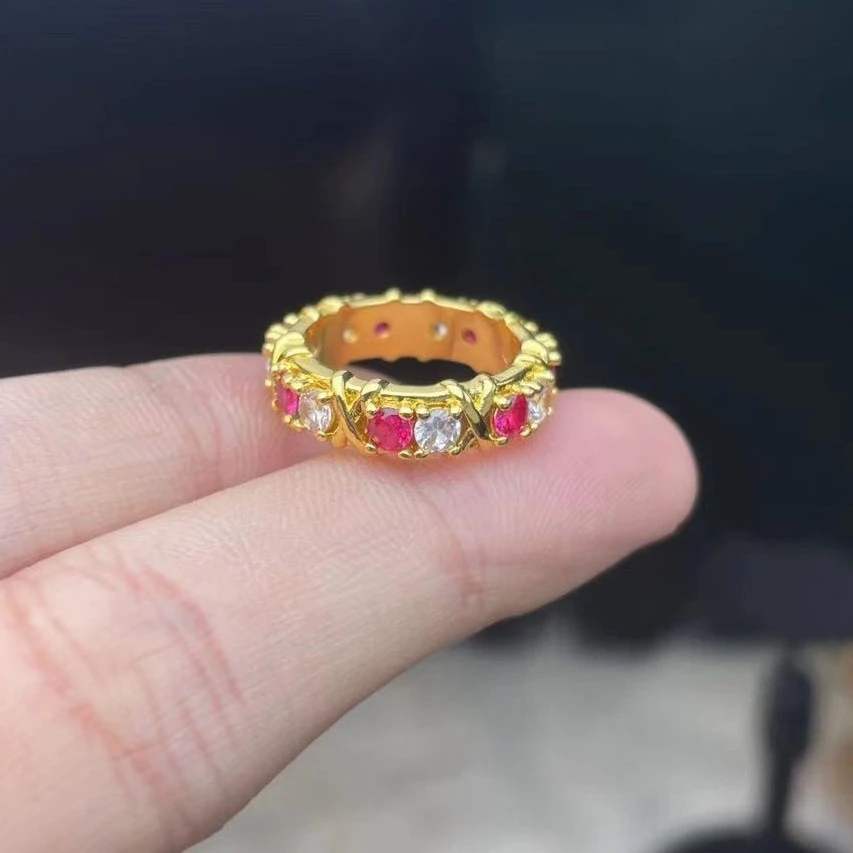 【夫妇严选】艳红红宝精致百搭戒指（多样发） CT561