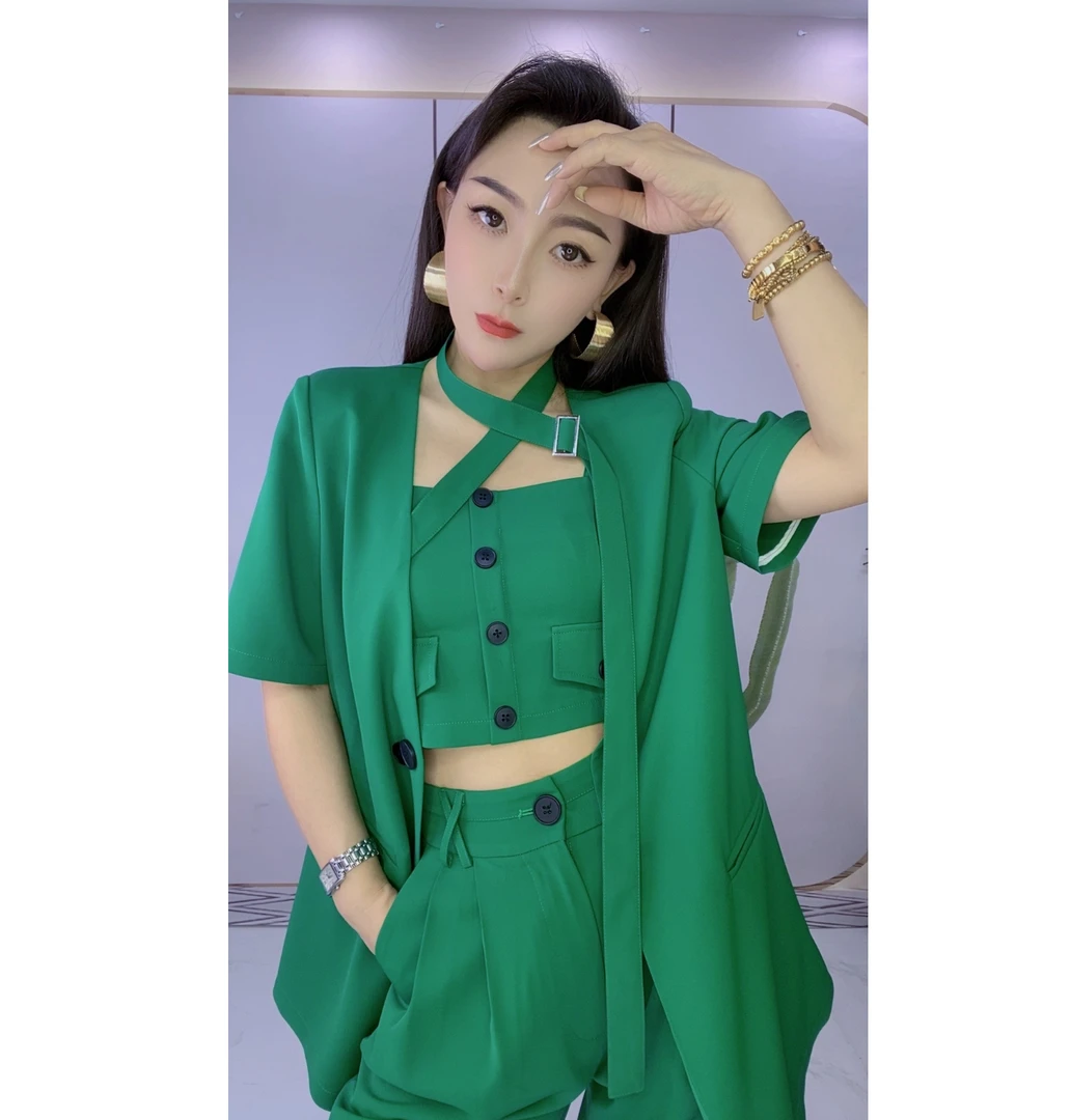 XJ18【送裤子+内搭】轻奢重工西服休闲时尚设计师气质高级显瘦