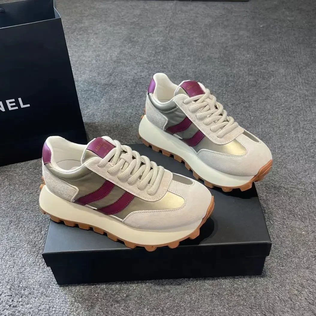 福利【曲线两杠】36081透气软底系带阿甘休闲鞋