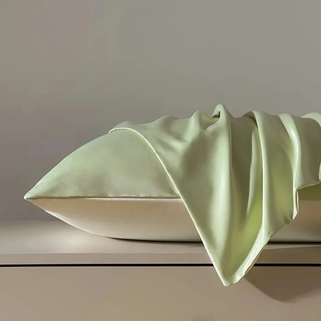 冰丝枕套一对装家用纯色一只48x74cm枕头套枕芯内胆套凉感单人款4