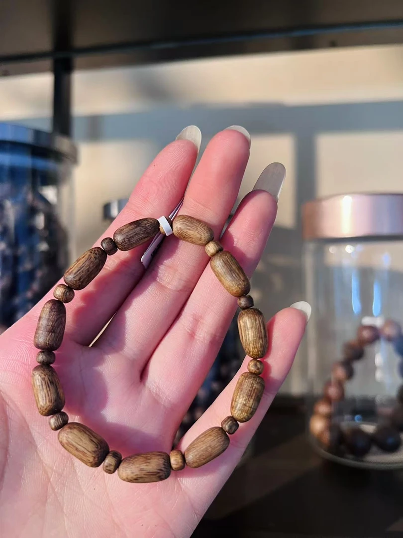 【智慧沉香】白棋手串单圈