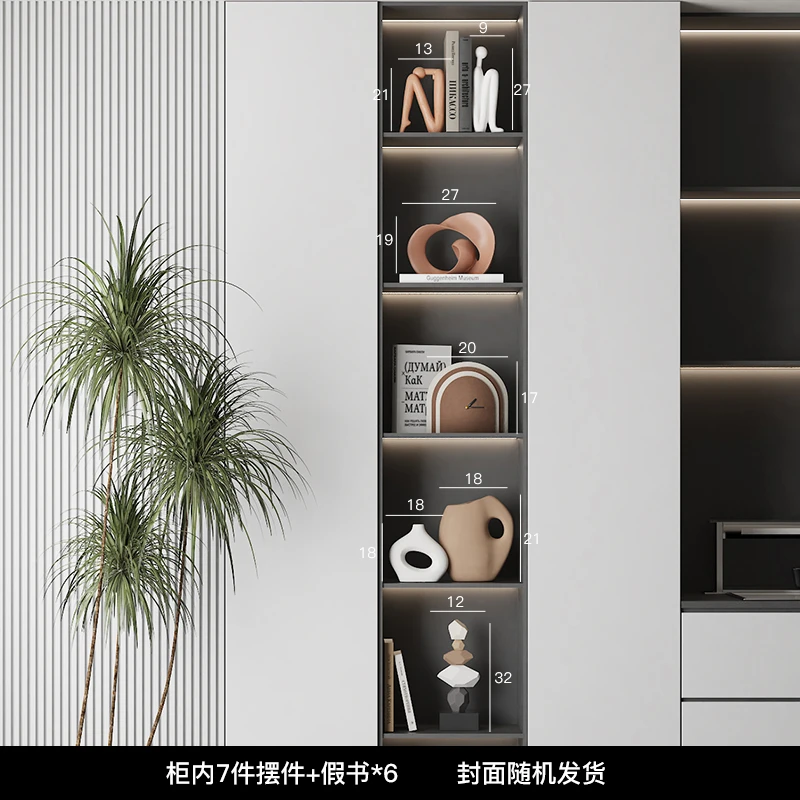 2024高颜值家居装饰品客厅电视柜高档餐边柜酒柜壁龛小众艺术摆件