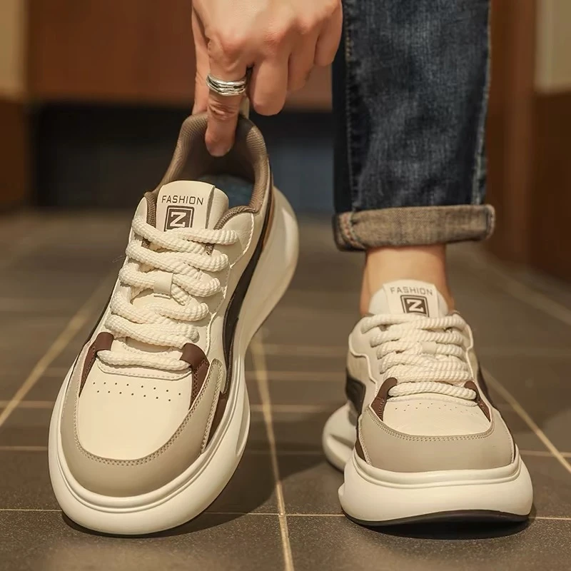 401-600轻便男鞋运动休闲男士百搭春季潮鞋厚底舒适低帮防滑时尚