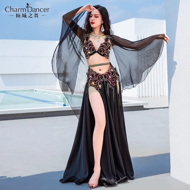 倾城之舞肚皮舞服装2024演出服大摆裙飘纱popsong开场舞表演服装