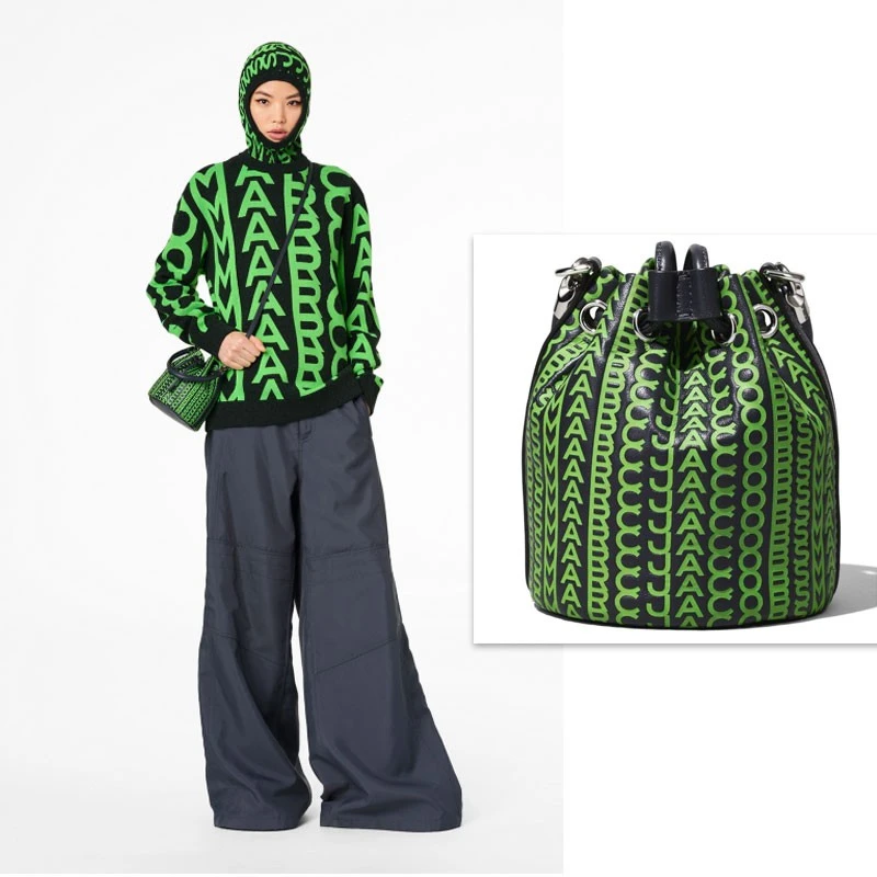 美国直邮 MJ小马哥 H653L03FA22专柜款迷你抽绳水桶包 14-14-19