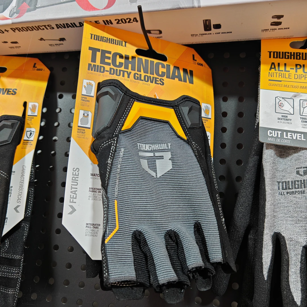 TOUGHBUILT拓必得TB-G06-L半指手套