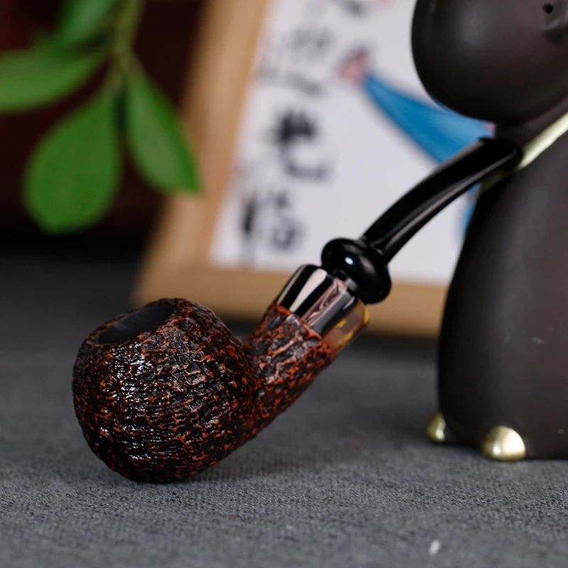 国师手工苹果斗型，彩色饰圈石楠斗鼻烟壶 颜值高握着舒服