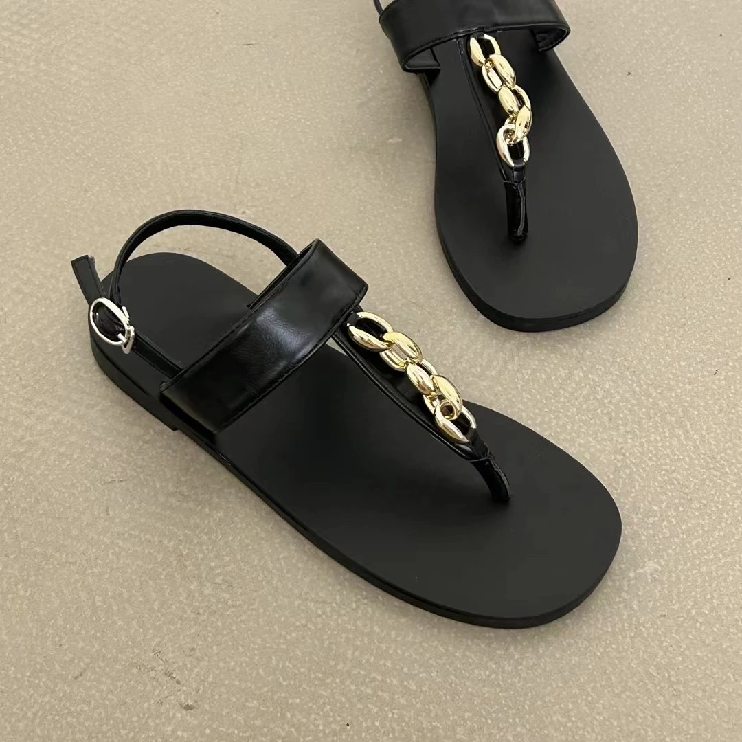 【欧尼专享】韩式平底小众夹趾人字凉鞋