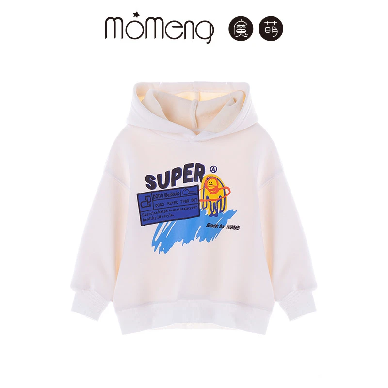 卫衣儿童春秋女童男童时尚休闲连帽加绒长袖大童加厚DM232910DT