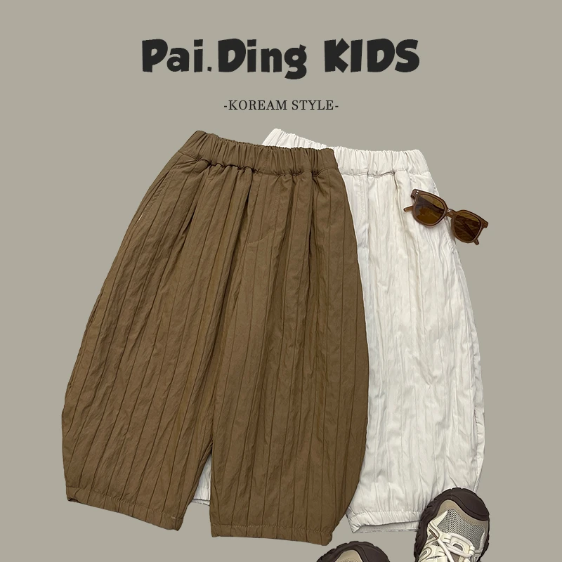 冬装儿童韩版时尚纯色简约多色宽松个性百搭休闲裤SJ4759-QQQQ