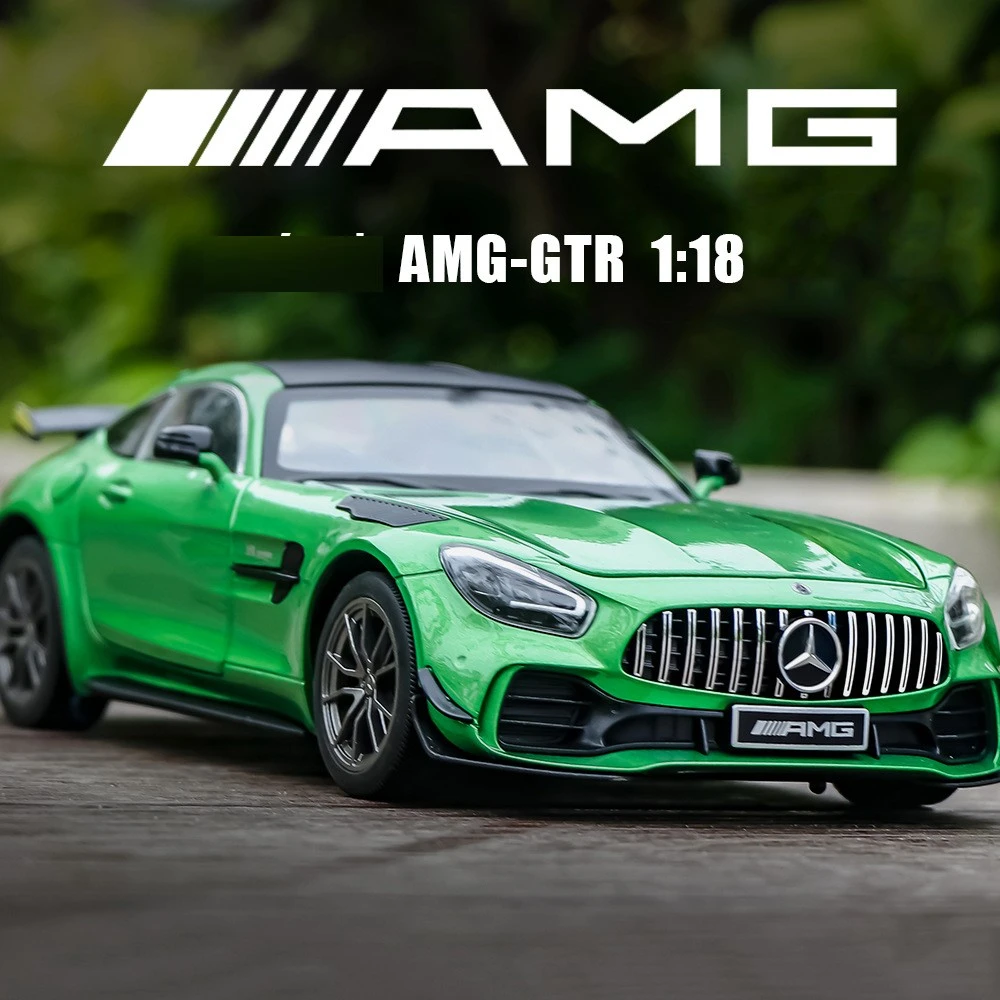 奔驰绿魔GT合金车模型仿真汽车模型玩具车1:18-24-32精致收藏摆件