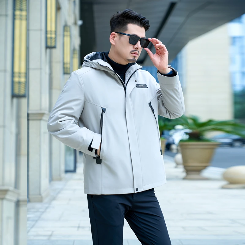 派克服皮草外套冬季中长款连帽羽绒兔毛保暖御寒海宁可拆卸内胆