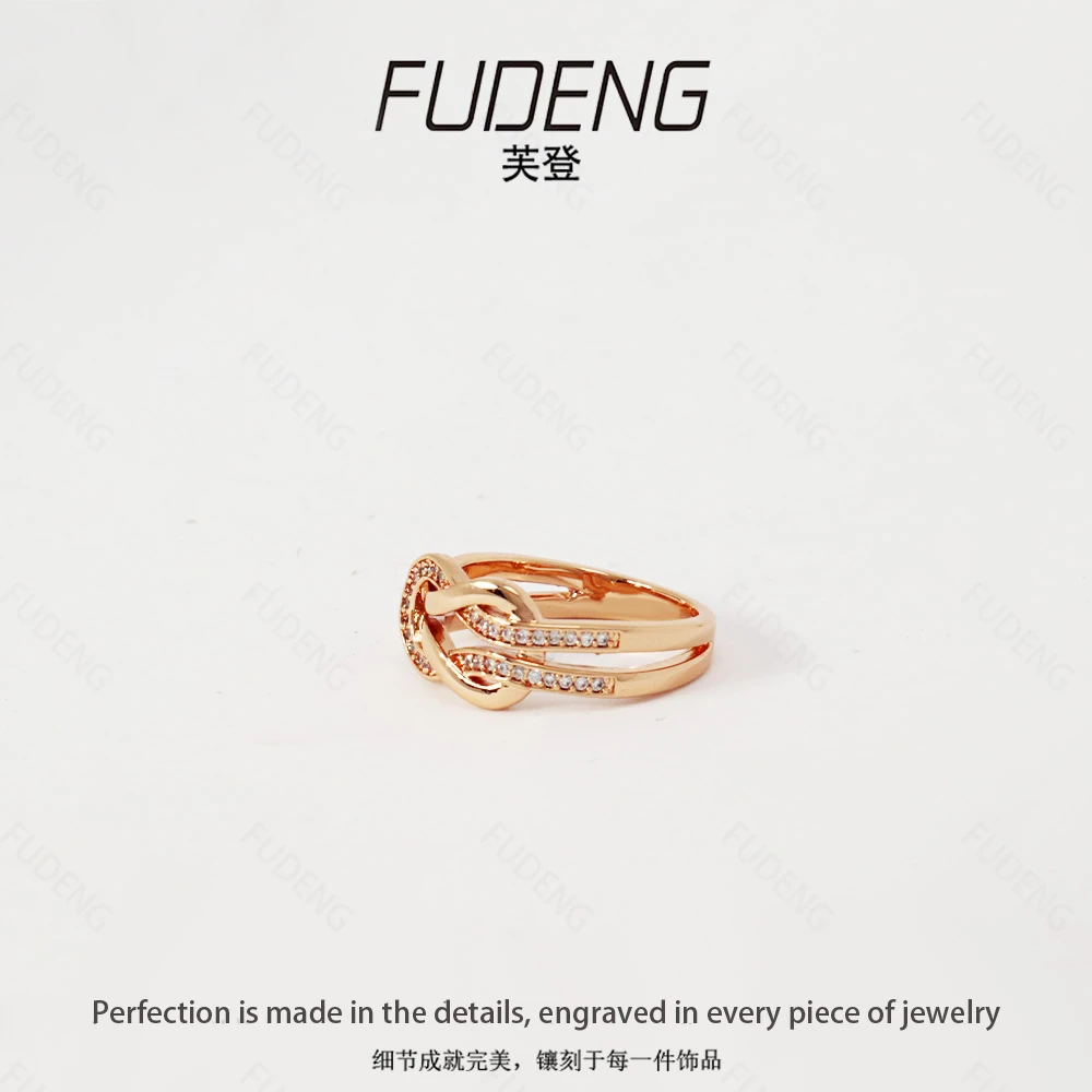 铜合金戒指 设计款轻奢时尚气质百搭女款发财戒指9109