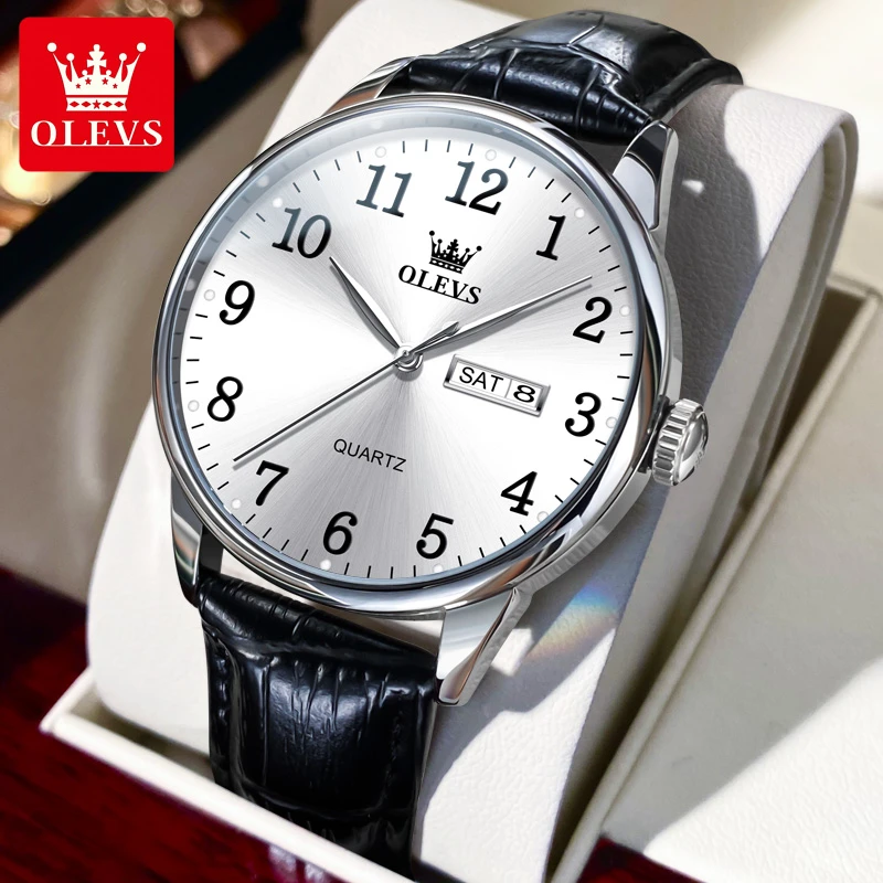 瑞士认证欧利时男表气质防水石英表超薄机械表男士中老年高级感