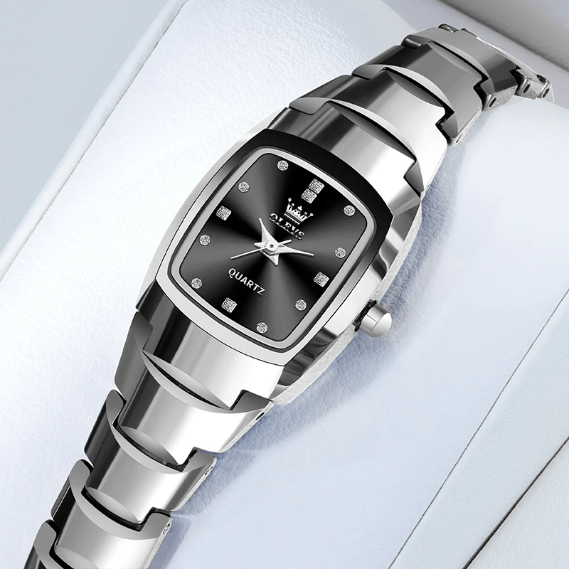 小表盘石英手表女士气质欧利时精致小巧轻奢小众女表防水方形女款