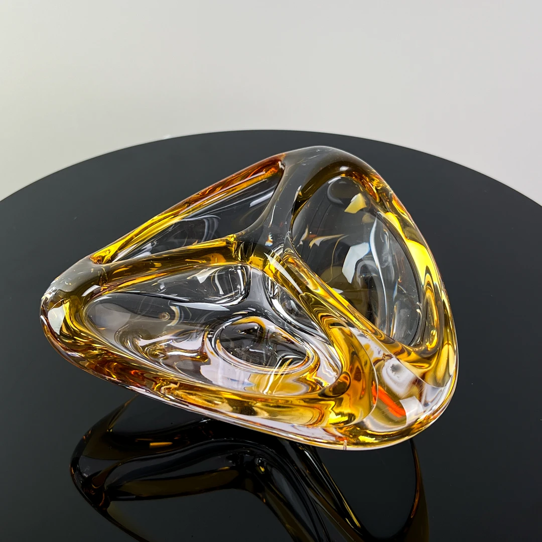 巴比特美学【三份果料盘】意式极简现代简约设计感纯手工水晶琉璃品