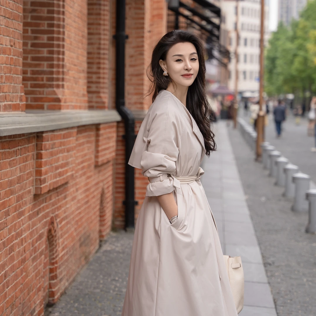 YSUYSU【YSU】气质轻奢长款收腰宽松极简羽绒服Y303916