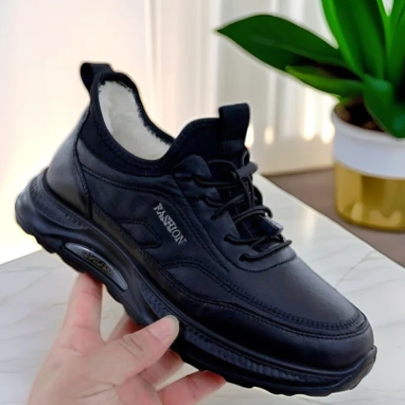 新款加厚加毛妈妈女鞋069