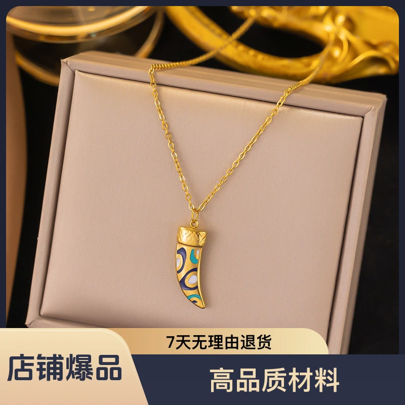 钛钢项链 钛钢项链项链锁骨链47–5-3时款时尚百搭古风简约轻奢