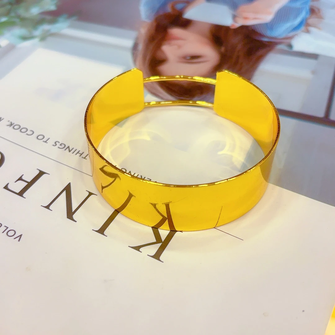 铜合金手镯 手镯412-7-4时尚百搭手镯子精美经典简约气质素圈复