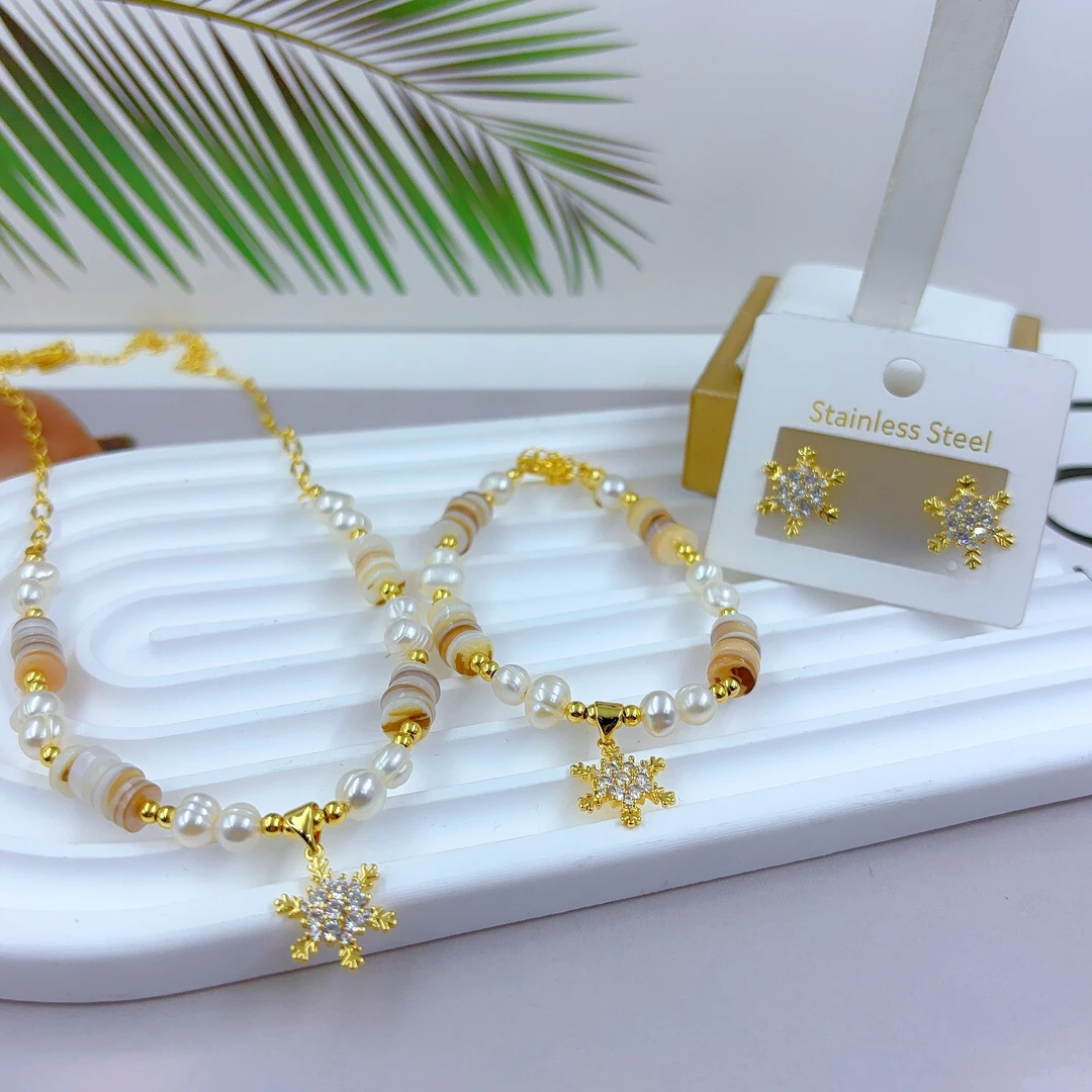 钛钢项链 47-8-1时款气质时尚欧美百搭轻奢金色ins简约手工精致美