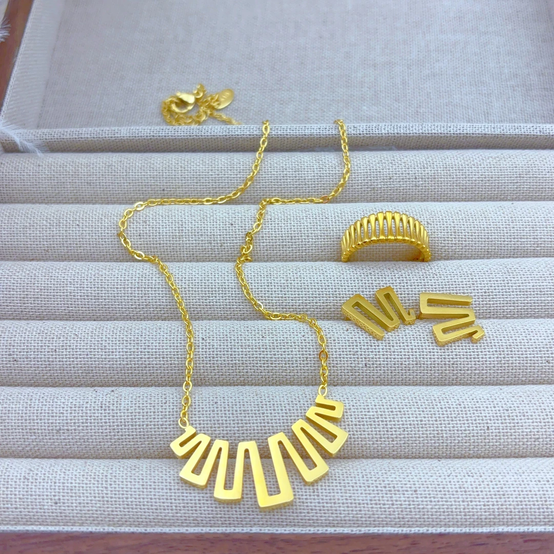 钛钢项链 小众轻奢411-11-16时尚百搭气质简约素圈素款复古优雅