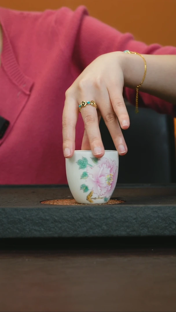 【闪购商品】杯【宜景窑】牡丹