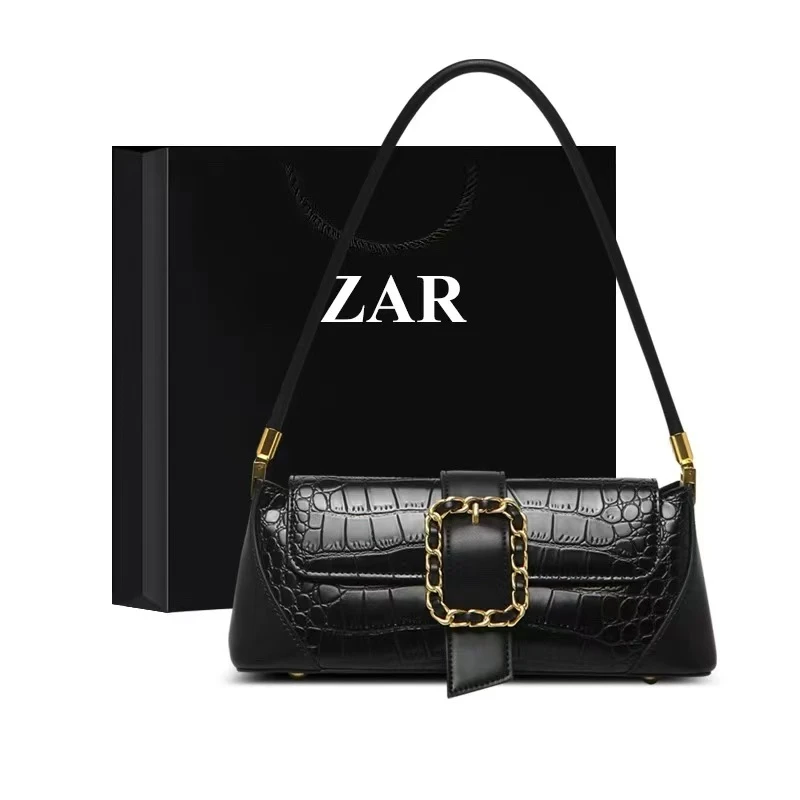 香港代购法式小众腋下包女士2024新款潮高级感包包时尚单肩法棍包