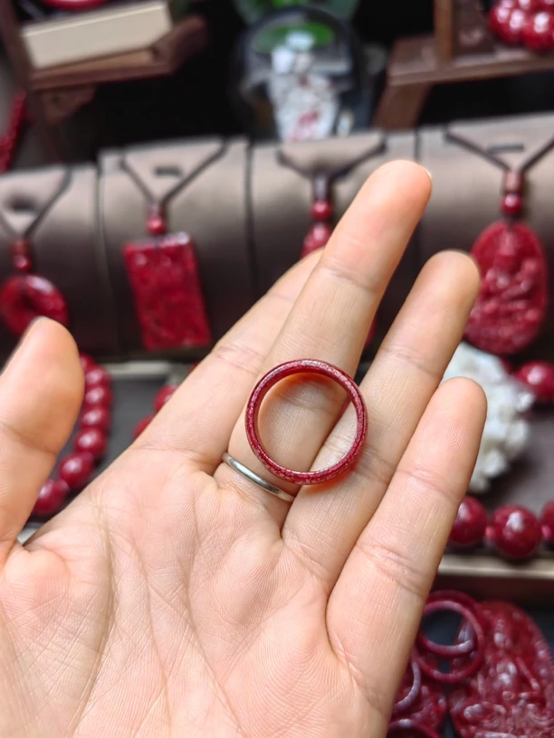 辰砂（处理）时尚简约款男女款戒指