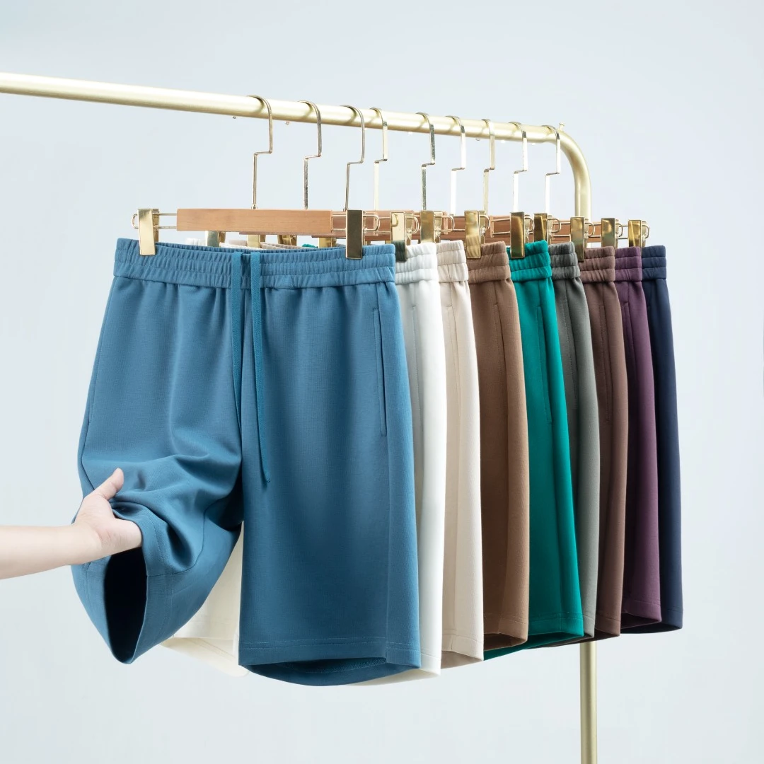 休闲裤运动直筒直筒百搭薄款男士宽松外穿纯色夏季阔腿时尚时尚