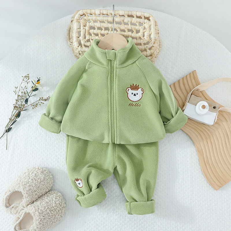 【沫沫家】中小童外穿套装韩版春秋款儿童拉链衫卫衣两件套帅气