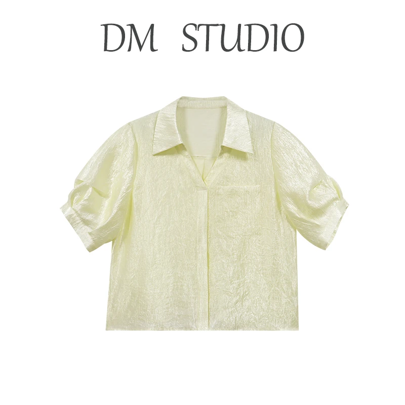 【浪漫定律】观与大码女装胖mm显瘦遮肉遮肚子短袖T恤上衣DM20277