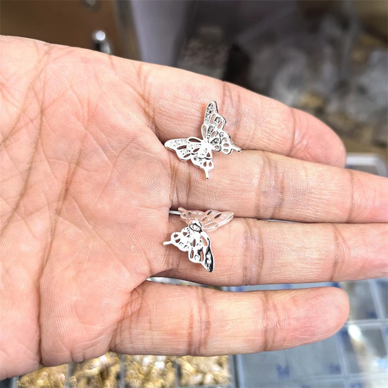 合金吊坠 蝴蝶套装A广州防水高保色电镀保色层饰品diy手链配件