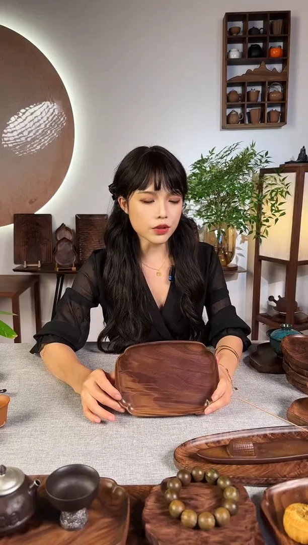 【闪购商品】北美黑胡桃木干泡茶盘