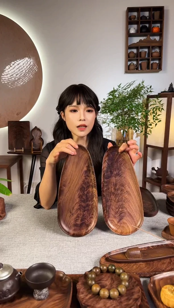 【闪购商品】北美黑胡桃木干泡茶盘