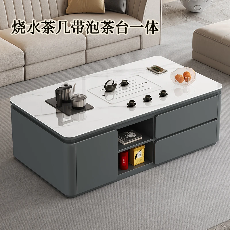 现代智能茶几带烧水壶一体客厅家用功夫茶桌简约多功能办公泡茶台