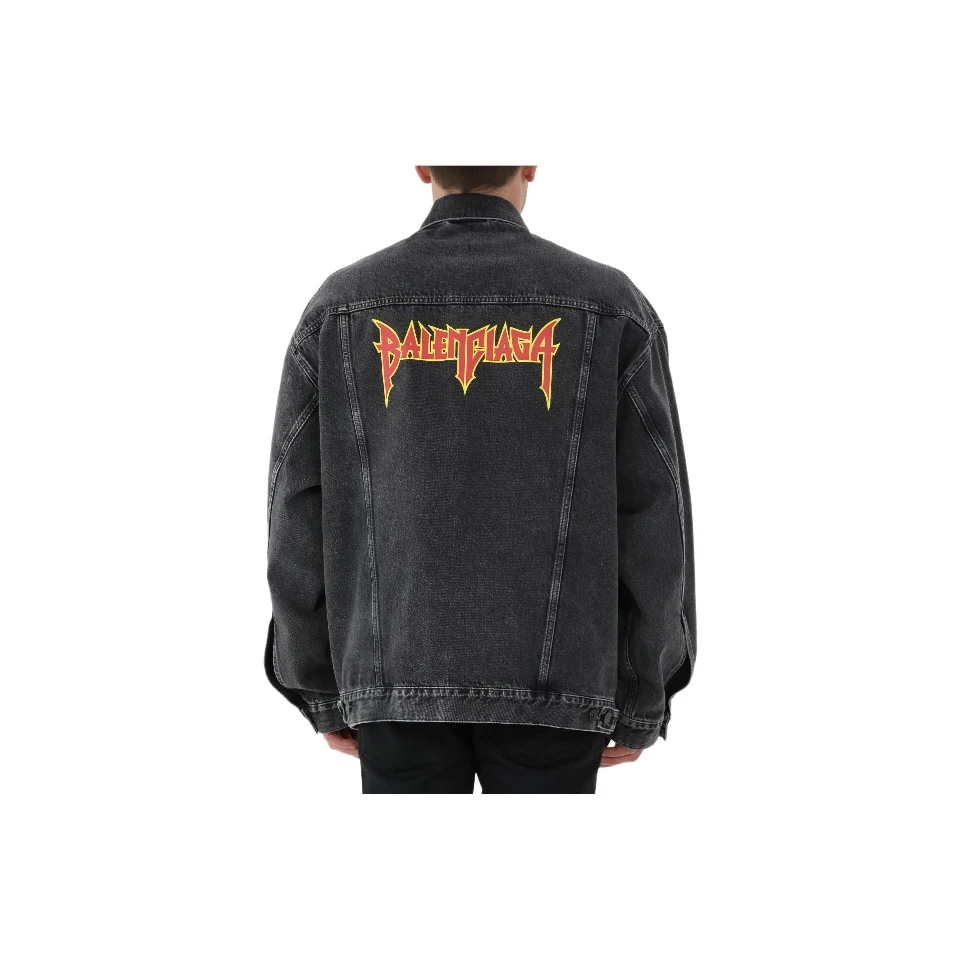 Balenciaga 火焰牛仔夹克/1码/99新/公价8300