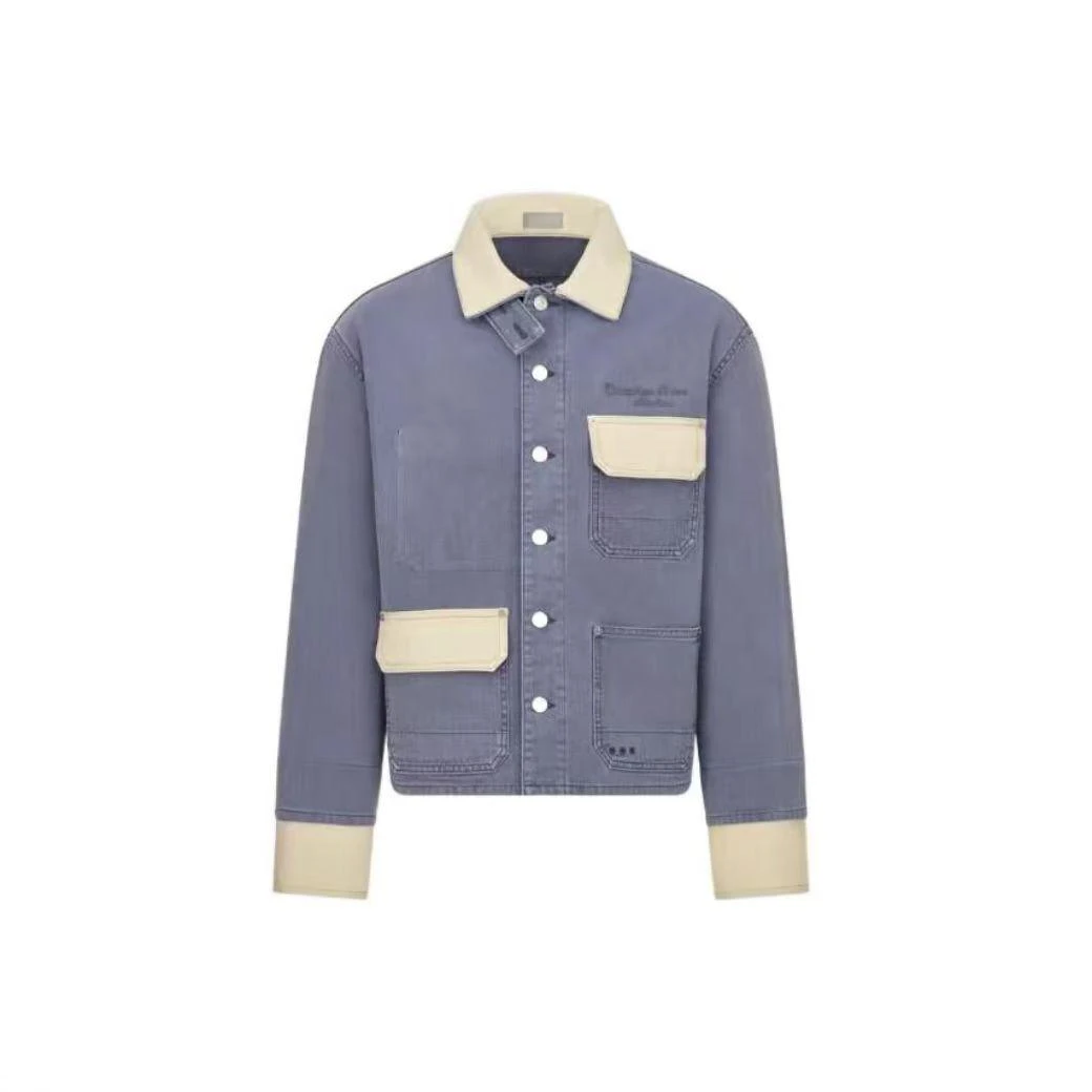 全新未使用 DIOR/迪奥 拼色刺绣logo夹克/46码/M2315