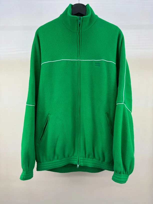 Balenciaga 绿色摇粒绒夹克外套/46码/98新/公价12500