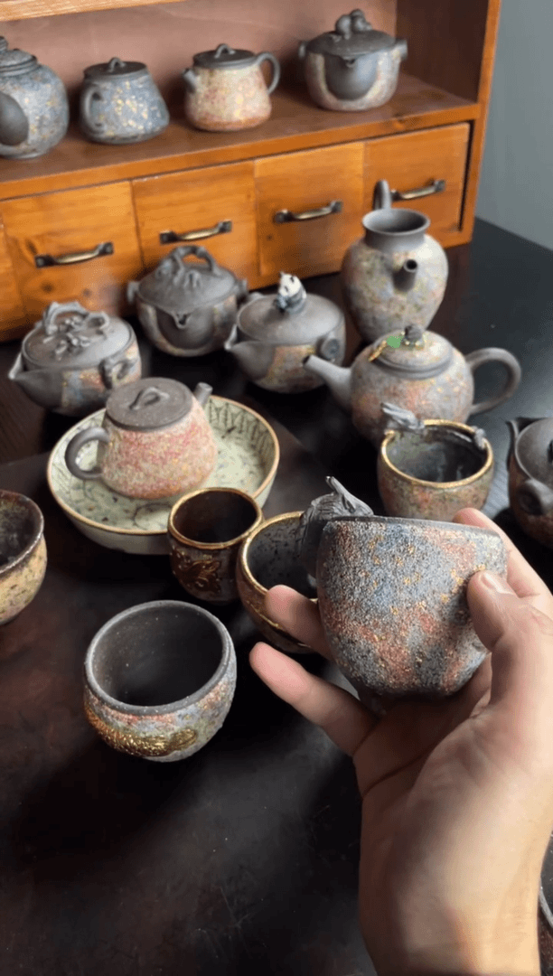 【闪购商品】密胺瓷片龙杯