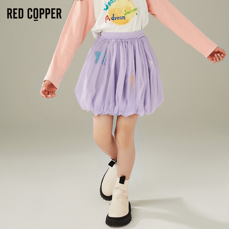 redcopper2023秋新女童洋气百搭半身裙RGX321501